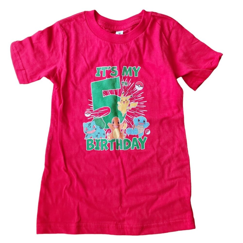 Pokemon Birthdayβ T Shirt Short Sleeve 5, never worn